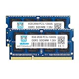 16GB Kit (2x8GB) DDR3L 1600 MHz SODIMM PC3 PC3L 12800S 8GB 204-Pin 2Rx8 DDR3 1600MHz Unbuffered Non-ECC 1.35V CL11 Dual Rank Notizbuch Arbeitsspeicher