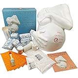 ALLES DRIN | Gipsabdruck Babybauch Set inkl. Glättung & Veredelung | 1A Geschenke für werdende Mütter | 3D Babybauch Gipsabdruck Set | 1A Gipsbinden Abdruckset