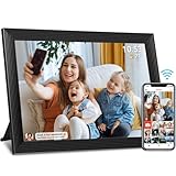 Digitaler Bilderrahmen WLAN 10,1 Zoll Digitaler Bilderrahmen, Eingebauter 32GB Speicher, 1280x800 IPS LCD Touchscreen, Auto-Rotat, Teilen Sie Momente sofort über Frameo App von überall