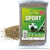 Greenyp Sport I strapazierfähiger Sport-& Spielrasen I 2,5kg für 100m² I Sportrasen Grassamen Rasensamen Rasensaat Gras Nachsaat schnellkeimend