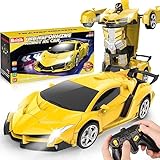 Britik Spielzeug für 3-8 Jahre Mädchen Junge: Transformator Ferngesteuertes Auto Spielzeug für Kinder Geschenk für Mädchen Junge 3 4 5 6 7 8 9 10 Jahre RC Auto Roboter 360°Drehung 2,4Ghz Fernbedienung