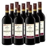 Freixenet Mederaño Tinto, Spanischer Rotwein (9x1,0l) Set - Sonder-Edition - Spanish Red Wine, Wein, halbtrocken, zu kräftigen Speisen und würzigem Gemüse