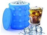 Przydasie Eiswürfelform aus BPA-freiem Silikon, ideal für die Herstellung von 40 Eiswürfeln, mit doppelwandiger Konstruktion für längere Kühlung, perfekt für Cocktails, Whisky und Erfrischungsgetränke