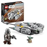 LEGO 75363 Star Wars N-1 Starfighter des Mandalorianers – Microfighter Mikro-Bauspielzeug, Das Buch von Boba Fett-Fahrzeug mit Baby Yoda-Figur Grogu, Geschenk für Kinder, Jungen, Mädchen ab 6 Jahren