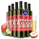 fairment Apfelessig 3 Liter - bio, naturtrüb, mit der Essig-Mutter, unpasteurisiert, lebendig und ungefiltert - Apple Cider Vinegar aus deutscher Produktion (6x 500 ml = 3 l (6er Pack))