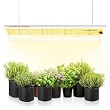 LED Grow Lampe Spider Farmer SF300 LED Pflanzenlampe Vollspektrum Grow Light Wachstumslampe für Zimmerpflanzen mit Reflektor Pflanzenlicht für Innen Gartenarbeit Gemüse Blume 192 LEDs