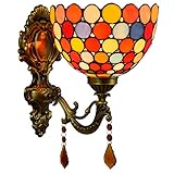 Bohemian Britisch Britischer Britischer Garten Garten Balkon Tapete Balkon Garten Wanddekoration Tiffany Lampe Wandlampe