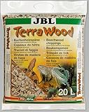 JBL TerraWood 71060 Bodengrund für trockene und halbtrockene Terrarien Buchenholzspäne, 20 l