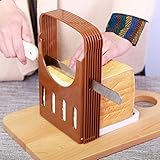 Küchenutensilien & Gadgets Brotschneidemaschine Faltbarer Toast gleichmäßig schneidende Werkzeuge Slice Helper Kitchen Home Tool Brotschneidemaschine Faltbarer Toast gleichmäßig schneidende W