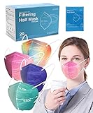 Tayogo FFP2 Maske 20 Stück Mundschutz CE-Zertifiziert-5-lagig Einwegmasken Atemschutzmaske Staubschutzmasken Gesichtsmaske Masken Einzeln Verpackt EU 2016/425 - Gradient