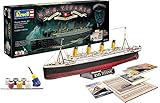 Revell RV05715 Modellbausatz Schiff 1:400 - Geschenkset '100 Jahre TITANIC' im Maßstab 1:400, Level 5, originalgetreue Nachbildung mit vielen Details, Kreuzfahrtschiff, 05715