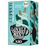 Cupper Bio Kräutertee 'Lovely Liquorice & Mint', Pfefferminztee, 20 ungebleichte Teebeutel, umweltfreundlich, fair gehandelt