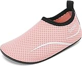 Sixspace Badeschuhe Kinder Wasserschuhe Jungen Mädchen Schwimmschuhe Schnell Trocknend Strandschuhe Aquaschuhe für Beach Pool(Rosa,28 EU)