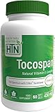 Health Thru Nutrition Tocospan Vitamin E, Tocopherol-Tocotrienol-Komplex, 400 IU, hochdosiert, 60 Weichkapseln, Laborgeprüft, Glutenfrei, Ohne Gentechnik