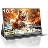 COOLHOOD Tragbarer Monitor 18,5 Zoll Tragbarer Gaming Bildschirm 100Hz, Portable Monitor IPS Display, VESA Unterstützung, für Laptop PC Switch PS5