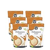 6x borchers Bio Flohsamenschalen | 6x 225g | Ballaststoffreich | Low Carb | Zum Brot backen oder für Müsli & Shakes | 1,35 kg