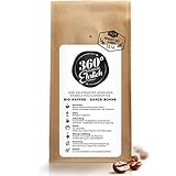 360° Premium Bio Kaffeebohnen, 100% Honduras Hochland Arabica – Köstlich, sehr säurearm - Bio Kaffee ganze Bohnen, Testsieger - Ideal als Kaffeebohnen Vollautomat - 360° rundum ehrlich 250g