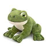 Tiny Heart Frosch Stofftier Plüschtier 12cm/5” realistisches Frosch Plüschtier Frosch schönes Tier niedliche und weiche Geschenke Plüsch-Frosch für Kinder Jungen und Mädchen Frosch Spielzeug Grün