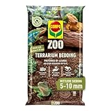 COMPO Zoo Terrarien-Substrat für Echsen und andere anspruchsvolle Reptilien - natürliche Pinienrinde für mittelgroße bis große Echsen und andere Reptilien - mittlere Körnung 5-10 mm - 10 Liter