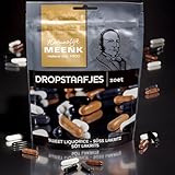 Set 3x Meenk Mix Lakritz Dropstaafjes 225g I süße Lakritze mit knuspriger Glasur aus den Niederlanden I holländische Lakritz-Spezialitäten I Dutch Licorice I Drop I Holland-Box by Vriens