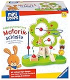 Ravensburger ministeps 4579 Pelles putzmuntere Motorikschleife, fantasievolles Motorikspielzeug aus Holz, mit 2 Drahtschleifen, Baby-Spielzeug ab 1 Jahr