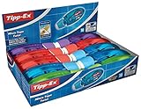 Tipp-Ex Korrekturroller Micro Tape Twist mit Schutzkappe, in 4 Farben, 8m x 5 mm, 10er Pack, Ideal für das Büro, das Home Office oder die Schule