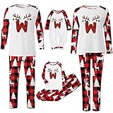 Weihnachtspyjama Familie Set Matching Pyjamas - Baumwolle Weihnachts Pyjama Set - Couple Pyjama Set Weihnachts Schlafanzug FüR Damen Herren Kinder Christmas Pyjama Weihnachtsoutfit NachtwäSche11