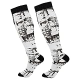 Klassisch Tennis Socken Abstrakte Zeitung Thermo Socken Unisex Lauf Socken Lustige Arbeits Socken Für Bootfahren Trekking Basketball