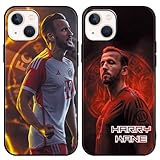 Omyzo 2 Stück Handyhülle für Samsung Galaxy S7 5.1',Cool Harry Kane Aesthetic Charme Idol Kreativität Fußball-Ikone Muster Case,Schwarz Schutzhülle Silikon Hülle TPU Stoßfeste Cover