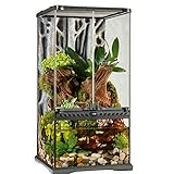 Exo Terra Terrarium aus Glas, mit einzigartiger Front Belüftung, 30 x 30 x 60cm, auch als Paludarium nutzbar