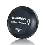 SUNYIN Transducer Akustische Gitarre Tonabnehmer, Piezo Kontakt Mikrofon leicht AMP Up für Akustik Klassik Violine Ukulele Mandoline Banjo cello-black