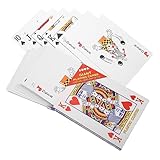 ifundom 1 Satz riesige Spielkarten großes Spielkartenspiel übergroßes Spielen Super großer Poker Kartendeck Pokerkarten riesiges Kartenspiel Poker-Spielkarten beschichtetes Papier Colorful