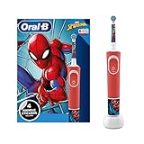 Oral-B Elektrische Kinder-Zahnbürste von Braun, 1 Griff mit Marvel Spider-Man, 1 Zahnbürstenkopf, für Kinder ab 3 Jahren