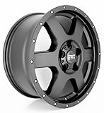 W-TEC All Terrain Alufelge schwarz 8x18 ET 55 passend für Lochkreis 5x118 / Mittenloch 71,1 mm/Radlast 1400 kg