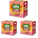 LOYD® Rooibos Tee mit Manuka | 20 Teebeutel 40g | Kräutertee | Rotbuschtee Mischung | Hochwertigen Teeblättern teebeute l Aufbrühen Express-Tee (Packung mit 3)