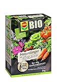 COMPO BIO Naturdünger mit Guano für alle Gartenpflanzen, Pflanzendünger / Blumendünger, 3 kg