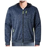 Mymyguoe Hoodie Herren Kapuzenpullover Strickjacke Strick Hoodie Leicht Kapuzenjacke Sportjacke Sweatjacke Sweatshirt Warm Übergangsjacke Pullover Geschenke Für Männer Jungen Herren