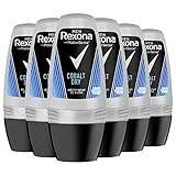 Rexona Men MotionSense Deo Roll-On Cobalt Dry Anti-Transpirant mit 48 Stunden Schutz gegen Körpergeruch und Achselnässe 50 ml 6 Stück