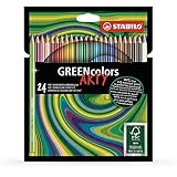 Umweltfreundlicher Buntstift - STABILO GREENcolors - ARTY - 24er Pack - mit 24 verschiedenen Farben