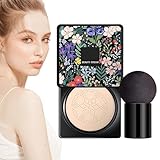 Mushroom Head Foundation, Oil Control BB Cream, Moisturizing Liquid Foundation, Brightening BB Foundation with Mushroom Head Applicator for Brightening and Full Coverage Makeup