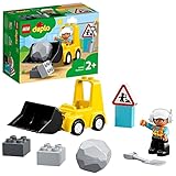 LEGO 10930 DUPLO Radlader, Spielzeug-Set mit Baufahrzeug für Kleinkinder, Mädchen und Jungen ab 2 Jahren, Förderung der frühkindlichen Entwicklung und Feinmotorik