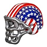 W WIDMANN MILANO Party Fashion 04868 - Aufblasbarer Footballhelm, Stars and Stripes, USA, American Football, Hut, Kostüm, Accessoire, Karneval, Mottoparty