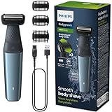 Philips Bodygroom Series 3000, wasserfester Trimmer für Intimbereich und Körper, gründliche und angenehme Rasur, Ganzkörperpflege, 60 Min. Laufzeit, Modell BG3027/03