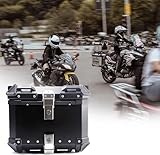 DONGGANSHI 65L Topcase für Motorräder, Motorrad-Aufbewahrungsbox, universelle Motorrad-Topcase aus Aluminiumlegierung, für die Rückseite des Motorrad-Moped-Koffers A