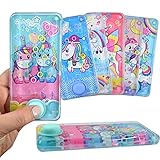 LG-Imports 3X Geduldsspiel Wasser Einhorn Ringe Kinder Wasserflipper Fantasy Bunt 16cm Mitgebsel