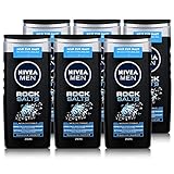 6er Pack - Nivea Duschgel Men – Rock Salts - 250ml