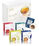 Ronnefeldt Tee Probierset / Tee Geschenkset 'Tee von Welt', 40 Teesorten lose (156 g) inkl. Teenetz