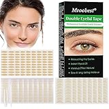 TruuMe 960 Stück Schlupflider Stripes, Schlupflider Tapes, Augenlid Stripes, Augenlidklebeband, Double-Sided Eyelid Tapes, Unsichtbares Doppelte Augenlid Stripes, mit Gabelstangen Pinzette