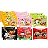 Kennenlernbox 16er Buldak Set | Koreanische SAMYANG Hot Chicken Instant Ramen Nudeln | 16er Mix zum Probieren