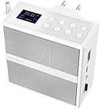 VR-Radio Radio Steckdose: Steckdosenradio mit DAB+/FM, Bluetooth, USB, Versandrückläufer (Radio USB, Bad-Radio, Freisprecheinrichtung)